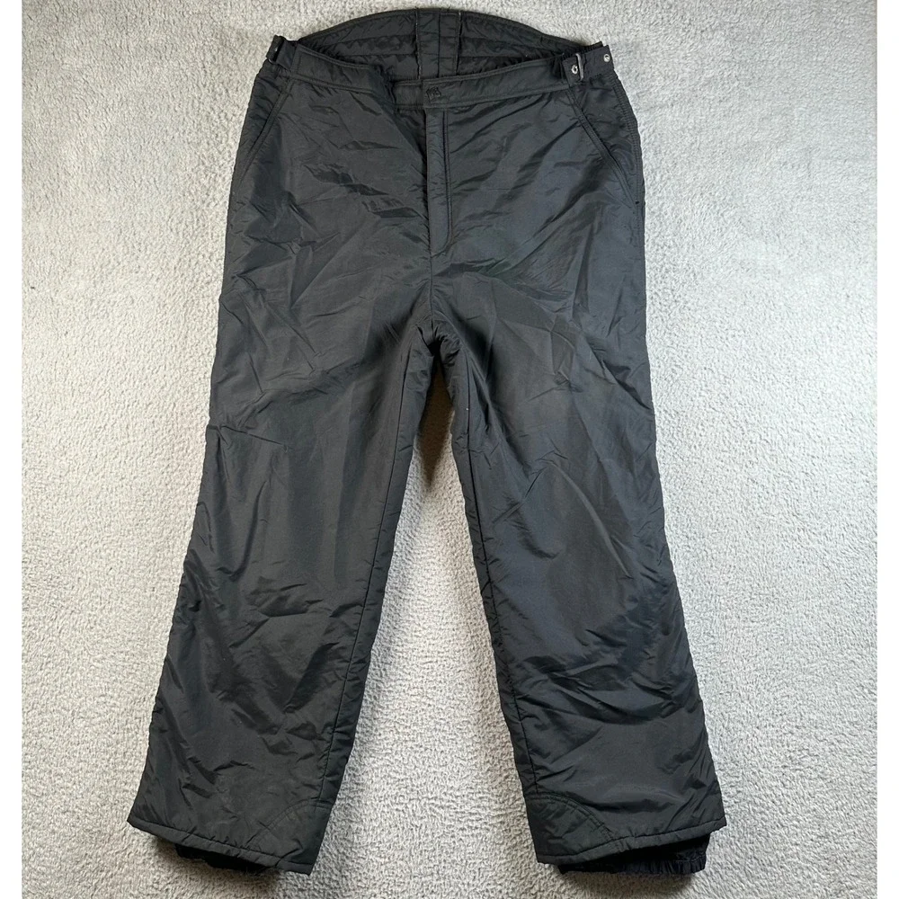 Vintage 90s Helly Hansen Europa Black Insulated Ski Snow Pants Mens XL Snowboard